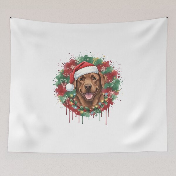 Item preview, Chocolate Lab | Christmas Colorful Watercolor Design #1 designed and sold by MatsurexDesigns.