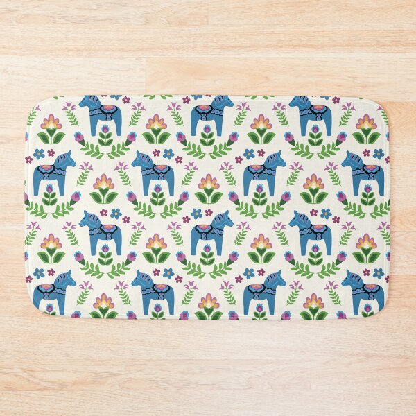 Item preview, Swedish Dala Horses Blue designed and sold by Barbara Pixton.