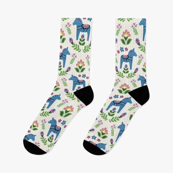 Item preview, Swedish Dala Horses Blue designed and sold by Barbara Pixton.