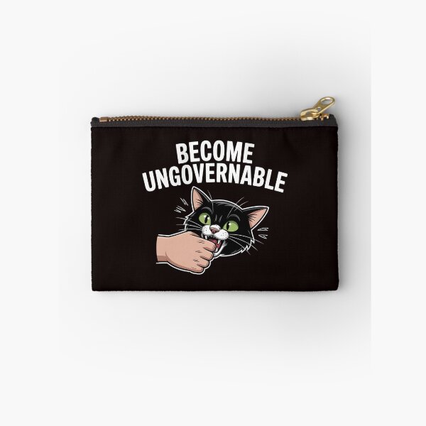 Item preview, Become Ungovernable Cat – Cat Biting Hand Meme Design designed and sold by Redgiant87x.