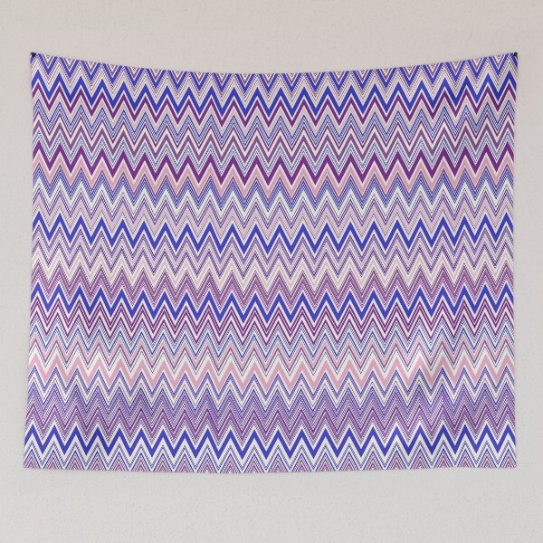Item preview, Missoni vintage textile vector seamless repeat pattern purple designed and sold by Retro Street Studios.