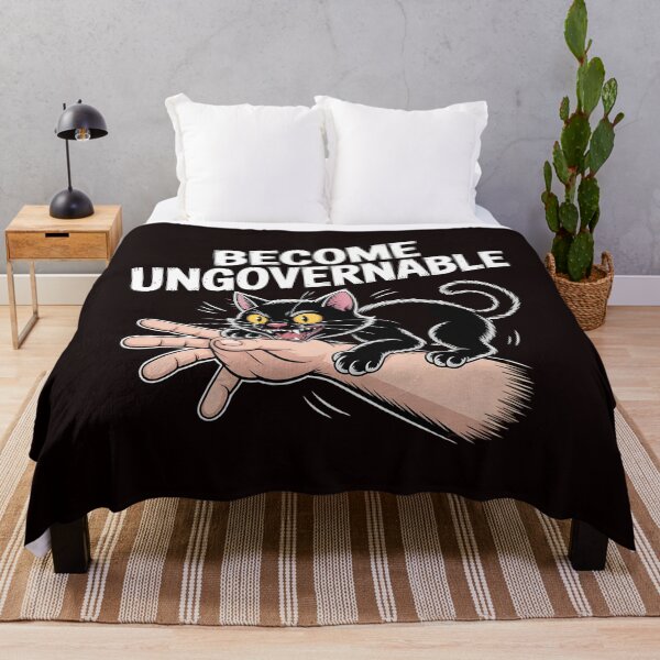 Item preview, Become Ungovernable Cat – Hilarious Cat Meme for Rebels designed and sold by Redgiant87x.