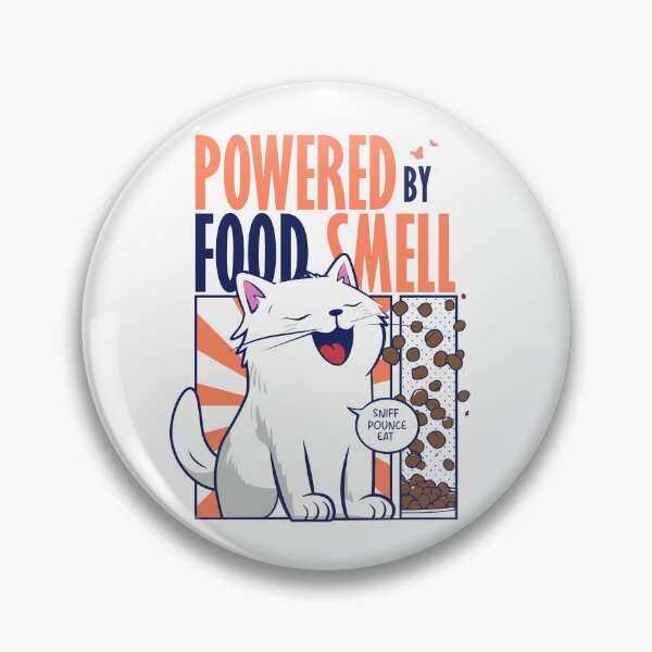 Item preview, Powered by Food Smell | Funny Cat Design designed and sold by theupsidedown25.