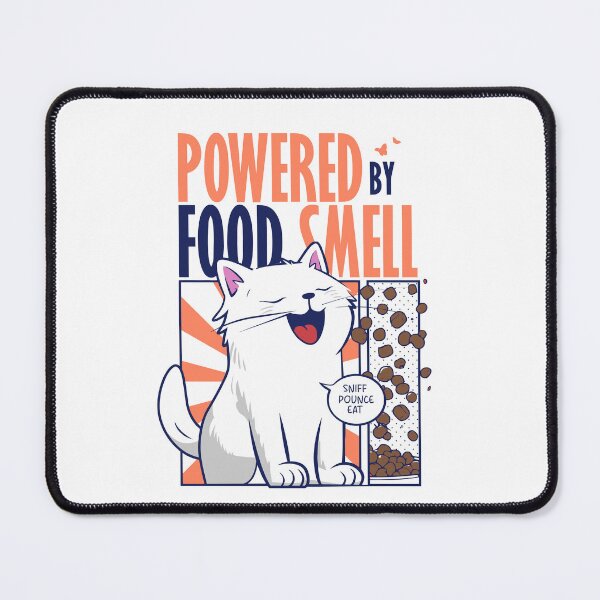 Item preview, Powered by Food Smell | Funny Cat Design designed and sold by The Upside Down.