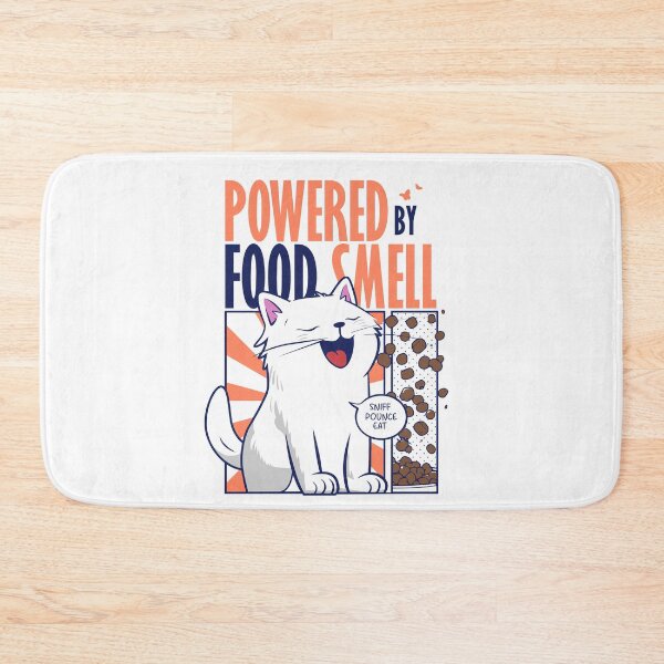 Item preview, Powered by Food Smell | Funny Cat Design designed and sold by The Upside Down.