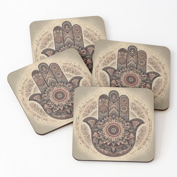 Item preview, Boho Hamsa Hand Art Print| Spiritual Protection Symbol | Mandala Wall Decor designed and sold by DMicolo.