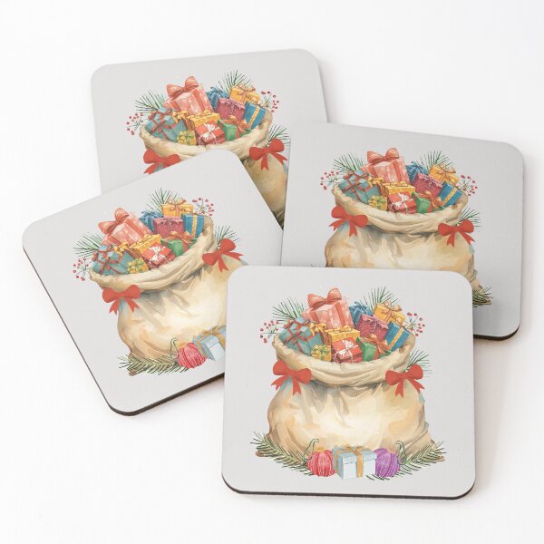 Item preview, Christmas Santa's Bag Presents Sticker Holiday Gifts designed and sold by colorleafz.