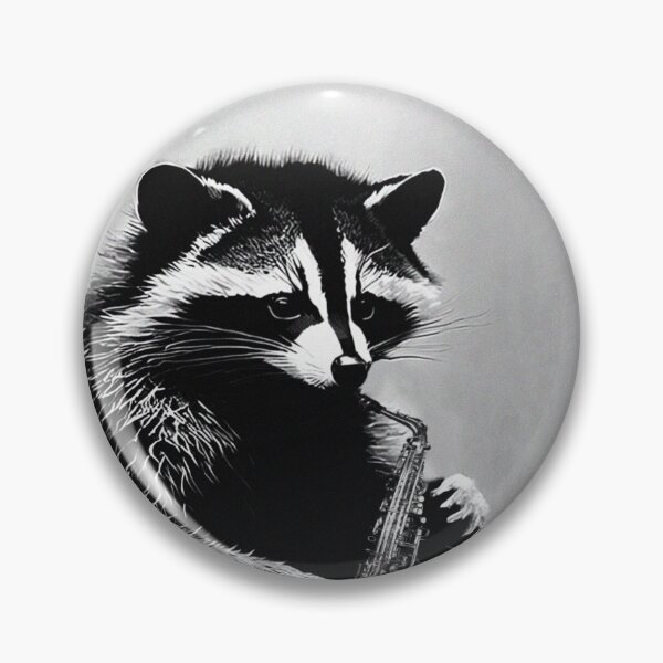 Item preview, Vintage Animal Art: Racoon Playing Saxophone | Animal Art | Vintage Aesthetic | Gift for Jazz Lovers designed and sold by UnhingedBird.