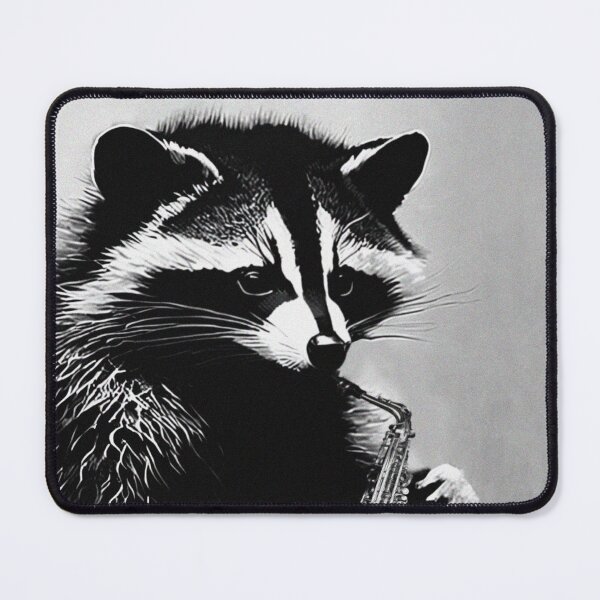 Item preview, Vintage Animal Art: Racoon Playing Saxophone | Animal Art | Vintage Aesthetic | Gift for Jazz Lovers designed and sold by UnhingedBird.