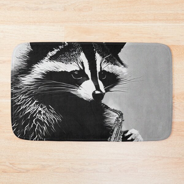 Item preview, Vintage Animal Art: Racoon Playing Saxophone | Animal Art | Vintage Aesthetic | Gift for Jazz Lovers designed and sold by UnhingedBird.
