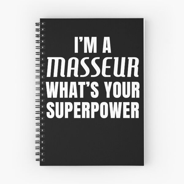 Item preview, Minimalist text, i'm a masseur what's your superpower designed and sold by BloodyTeapot.