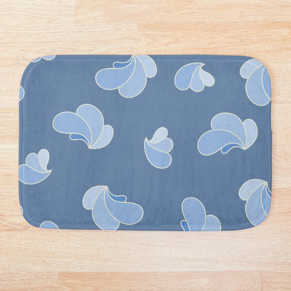 Item preview, Blue Minimal Flowing Abstract Ornament designed and sold by Chercheryellow.
