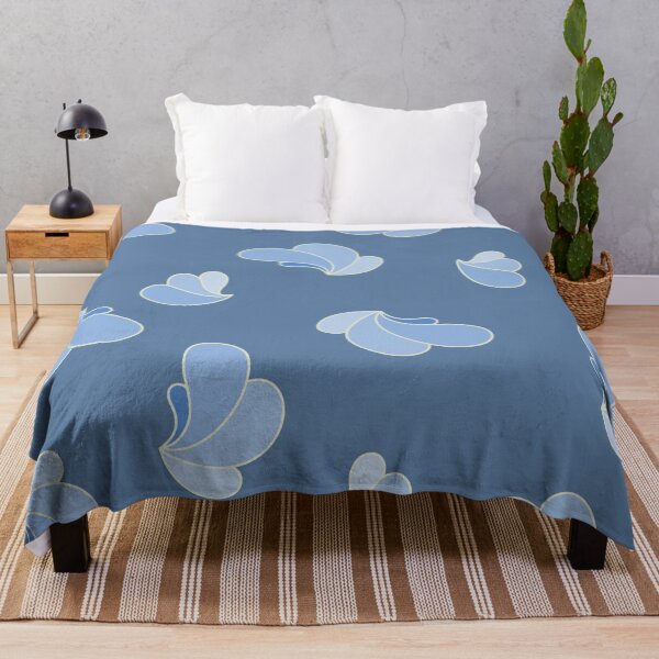 Item preview, Blue Minimal Flowing Abstract Ornament designed and sold by Chercheryellow.