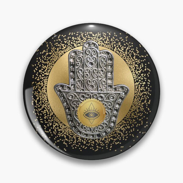 Item preview, Golden Hamsa Hand – Protection, Light and Divine Energy designed and sold by JuanaDesigns.