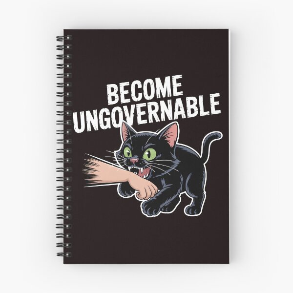 Item preview, Black Cat Biting Hand – Become Ungovernable Meme Design designed and sold by Redgiant87x.