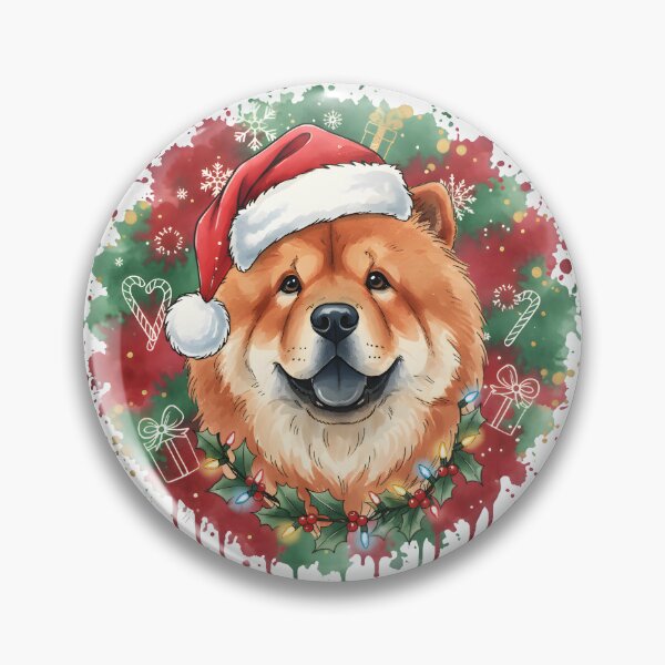 Item preview, Chowchow | Christmas Colorful Watercolor Design #1 designed and sold by MatsurexDesigns.