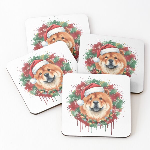 Item preview, Chowchow | Christmas Colorful Watercolor Design #1 designed and sold by MatsurexDesigns.