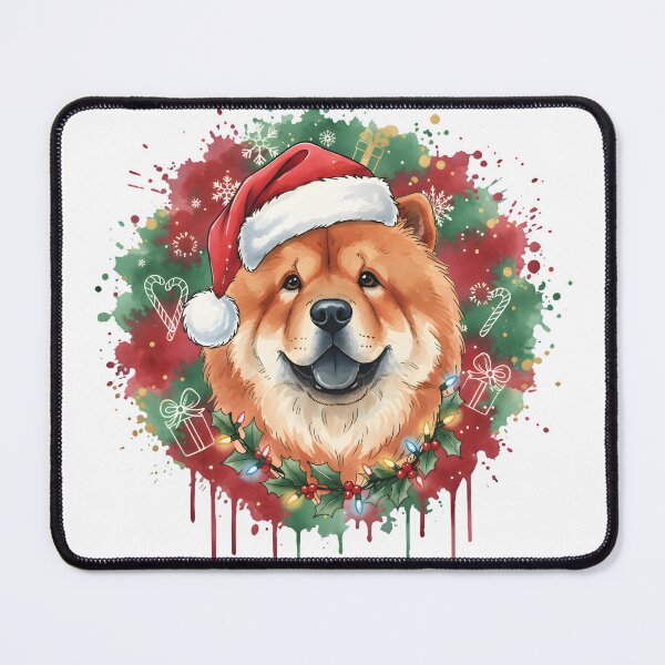Item preview, Chowchow | Christmas Colorful Watercolor Design #1 designed and sold by MatsurexDesigns.