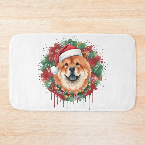 Item preview, Chowchow | Christmas Colorful Watercolor Design #1 designed and sold by MatsurexDesigns.