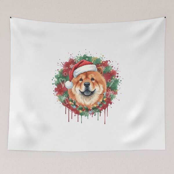 Item preview, Chowchow | Christmas Colorful Watercolor Design #1 designed and sold by MatsurexDesigns.