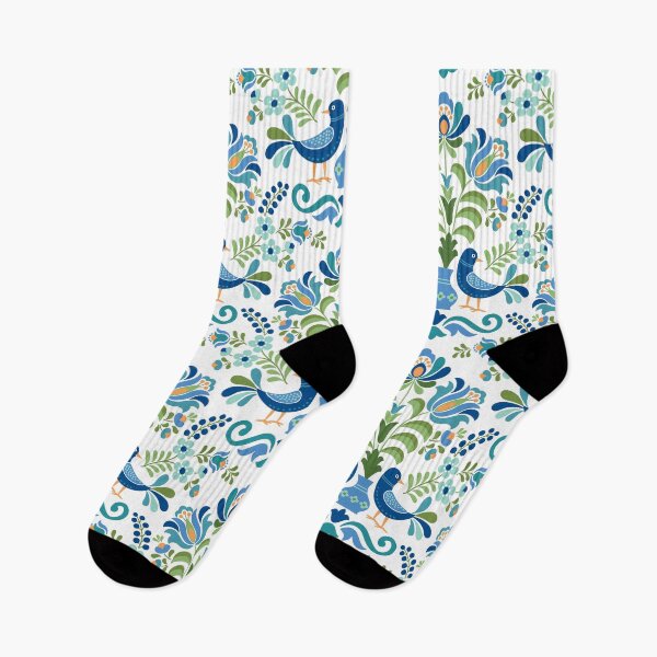 Item preview, Hungarian Folk Design Blue Birds designed and sold by Barbara Pixton.
