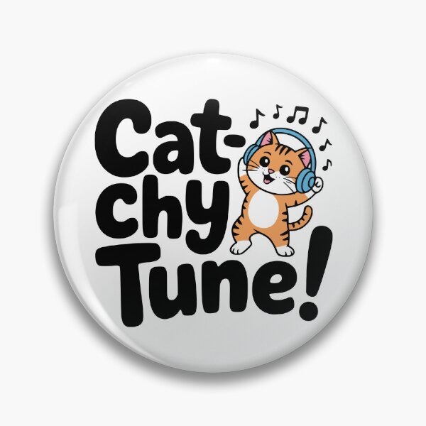 Item preview, Cat-chy Tunes! Cute Dancing Cat Pun designed and sold by PMCreative.