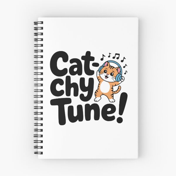Item preview, Cat-chy Tunes! Cute Dancing Cat Pun designed and sold by PMCreative.