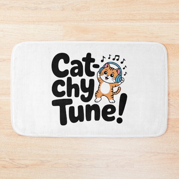 Item preview, Cat-chy Tunes! Cute Dancing Cat Pun designed and sold by PMCreative.