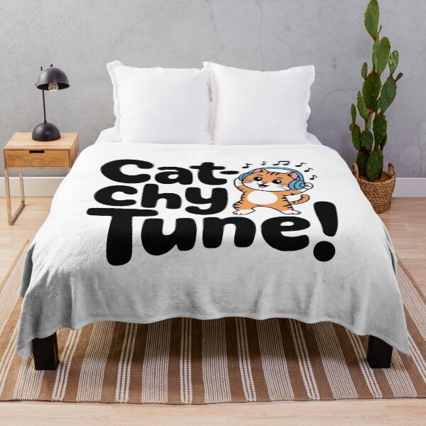 Item preview, Cat-chy Tunes! Cute Dancing Cat Pun designed and sold by PMCreative.