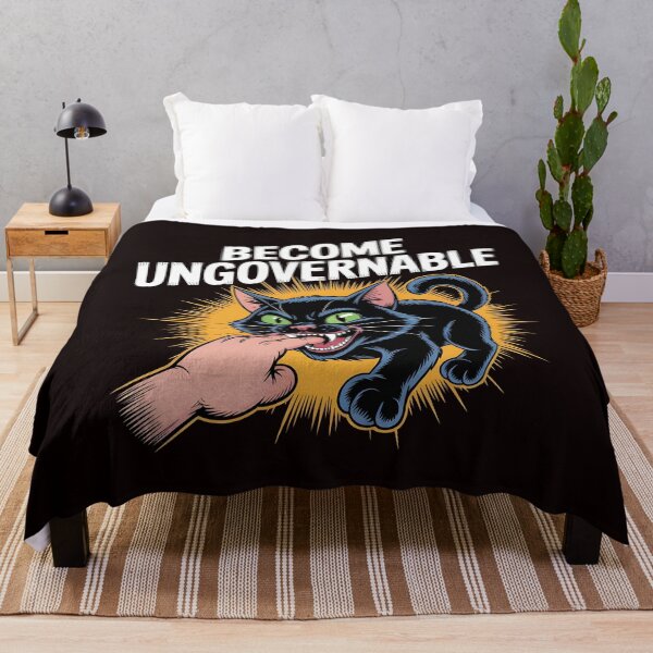Item preview, Become Ungovernable Cat – Anti-Authority Funny Cat Meme designed and sold by Redgiant87x.