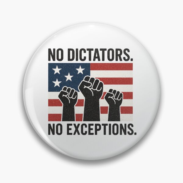 Item preview, No Dictators No Exceptions – Defend Democracy  designed and sold by The Junto Shop.