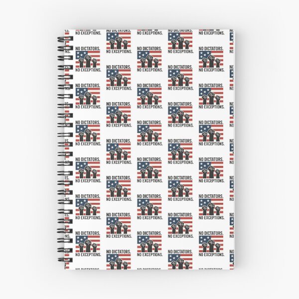 Item preview, No Dictators No Exceptions – Defend Democracy  designed and sold by The Junto Shop.