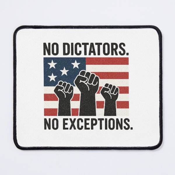Item preview, No Dictators No Exceptions – Defend Democracy  designed and sold by The Junto Shop.