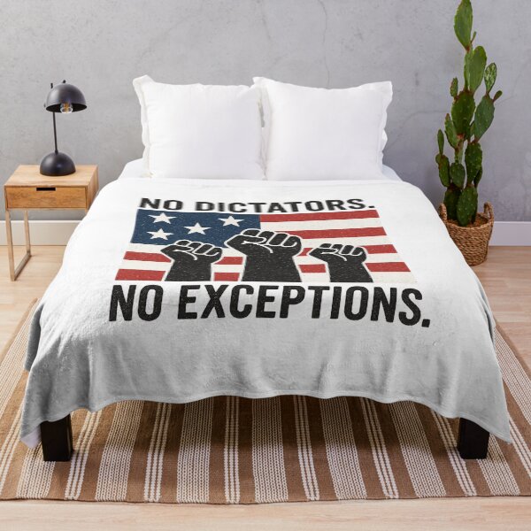 Item preview, No Dictators No Exceptions – Defend Democracy  designed and sold by The Junto Shop.