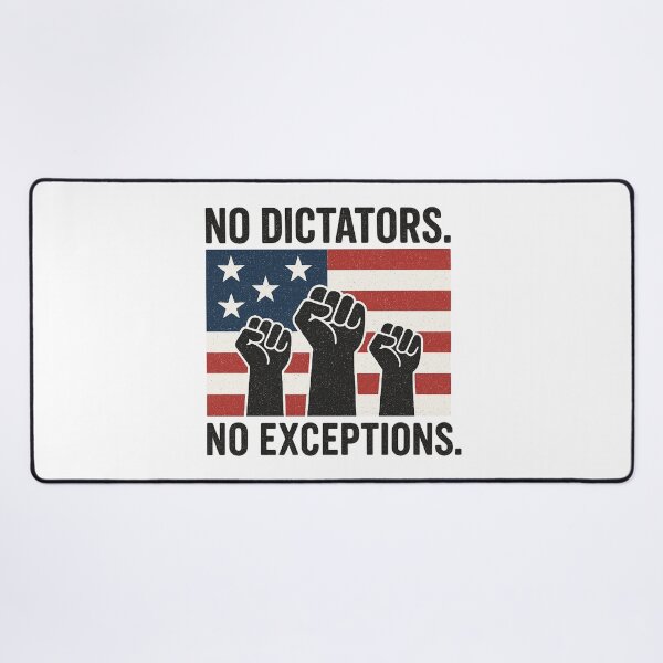 Item preview, No Dictators No Exceptions – Defend Democracy  designed and sold by The Junto Shop.