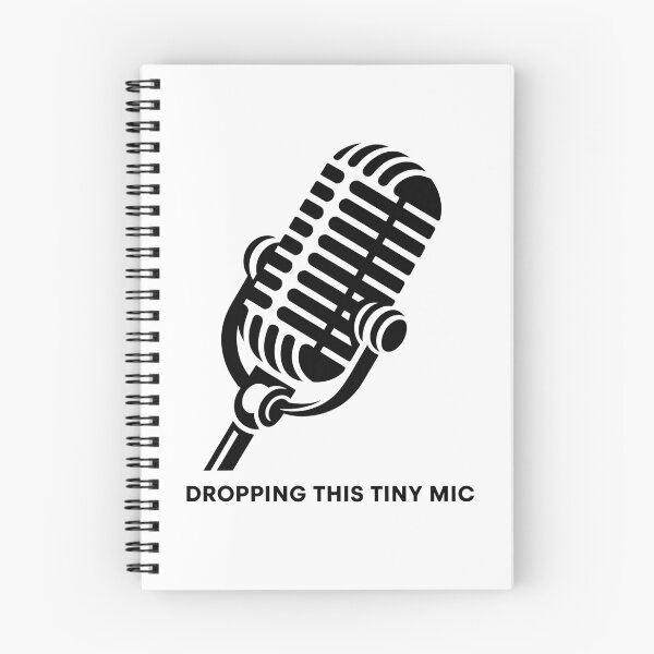 Item preview, Dropping This Tiny Mic – Funny Minimalist Microphone Design designed and sold by Lily-and-Lyle.