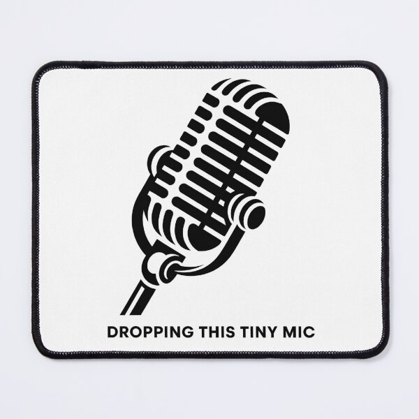 Item preview, Dropping This Tiny Mic – Funny Minimalist Microphone Design designed and sold by Lily-and-Lyle.