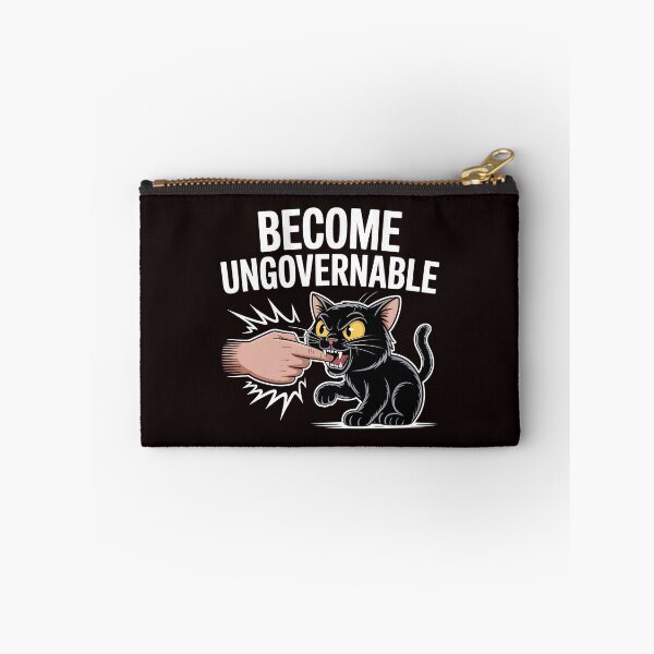 Item preview, Funny Cat Meme – Become Ungovernable Black Cat Design designed and sold by Redgiant87x.