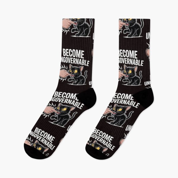 Item preview, Funny Cat Meme – Become Ungovernable Black Cat Design designed and sold by Redgiant87x.