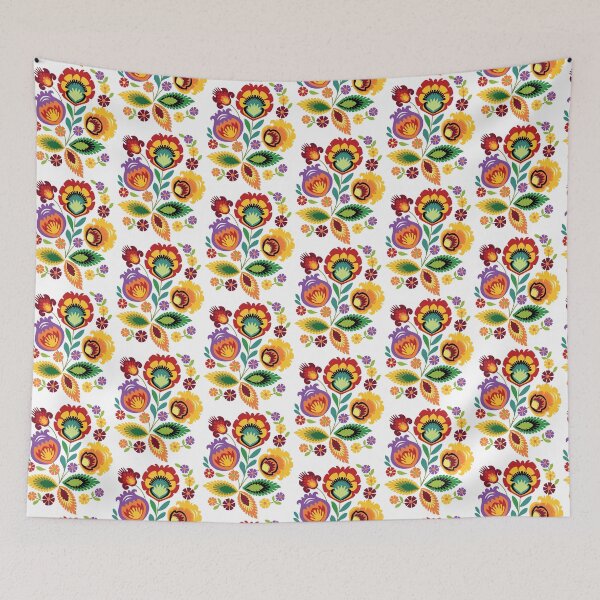 Item preview, Polish Folk Flowers Red designed and sold by Barbara Pixton.