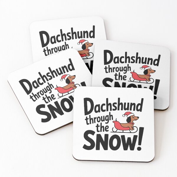Item preview, Dachshund Through The Snow! Cute Christmas Dog Pun designed and sold by PMCreative.