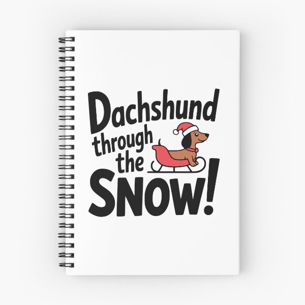Item preview, Dachshund Through The Snow! Cute Christmas Dog Pun designed and sold by PMCreative.