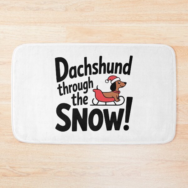 Item preview, Dachshund Through The Snow! Cute Christmas Dog Pun designed and sold by PMCreative.