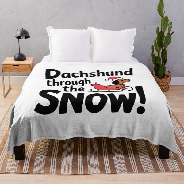 Item preview, Dachshund Through The Snow! Cute Christmas Dog Pun designed and sold by PMCreative.