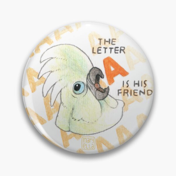 Item preview, The letter A is his friend designed and sold by MaryellaArt.