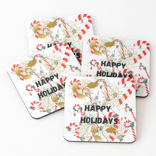 Item preview, Candycane design Happy Holidays designed and sold by Extremeallie.
