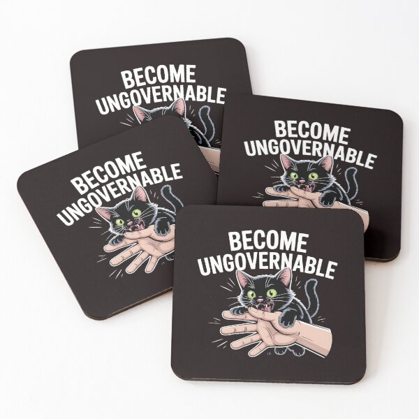 Item preview, Become Ungovernable Cat – Black Cat Meme for Cat Lovers designed and sold by Redgiant87x.