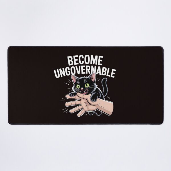 Item preview, Become Ungovernable Cat – Black Cat Meme for Cat Lovers designed and sold by Redgiant87x.