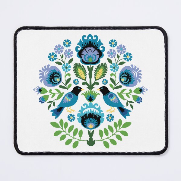 Item preview, Polish Folk Birds on White designed and sold by Barbara Pixton.