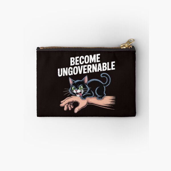 Item preview, Become Ungovernable Cat – Rebel Black Cat Meme Art designed and sold by Redgiant87x.